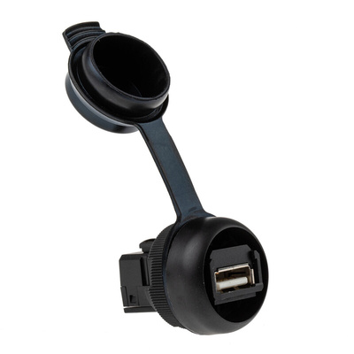 Weidmuller Straight, Panel Mount, Socket Type A 2.0 IP65 USB Connector