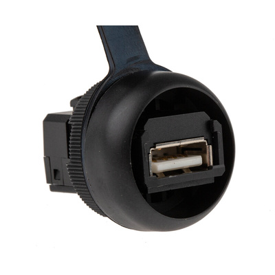 Weidmuller Straight, Panel Mount, Socket Type A 2.0 IP65 USB Connector