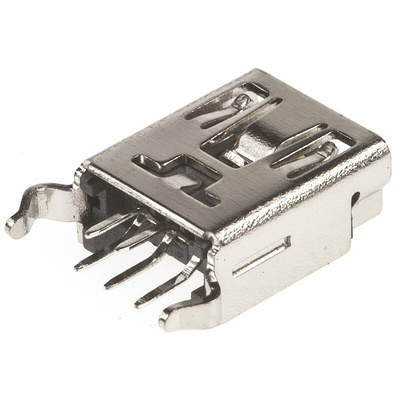 Wurth Elektronik Straight, Through Hole, Socket Type B USB Connector