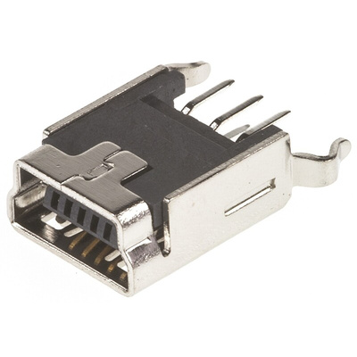 Wurth Elektronik Straight, Through Hole, Socket Type B USB Connector