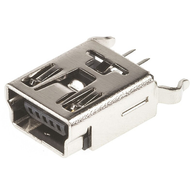 Wurth Elektronik Straight, Through Hole, Socket Type B USB Connector