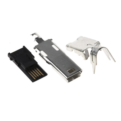 Hirose Straight, Cable Mount, Plug Type B 2.0 USB Connector