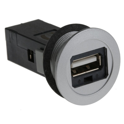 HARTING Straight, Panel Mount, Socket Type A 2.0 USB Connector