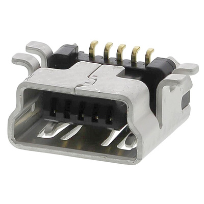 Hirose Right Angle, SMT, Socket Type B 2.0 USB Connector