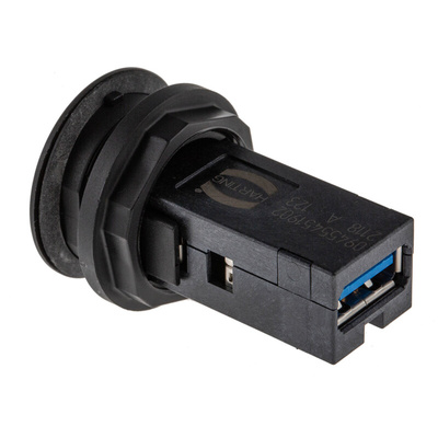 HARTING Straight, Panel Mount, Socket Type A to A 3.0 USB Connector