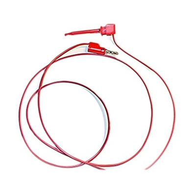 Mueller Electric Test lead, 5A, 300V, Red, 1.5m Lead Length