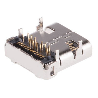 RS PRO Right Angle, PCB Mount, Socket Type C USB Connector