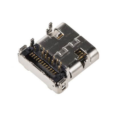 RS PRO Right Angle, PCB Mount, Socket Type C USB Connector