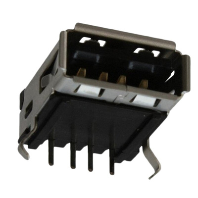 Molex Right Angle, Panel Mount, Socket Type A USB Connector