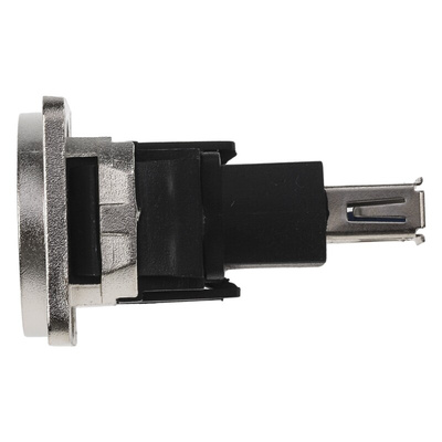 RS PRO Straight, Panel Mount, Socket Type A to A 3.0 USB Connector