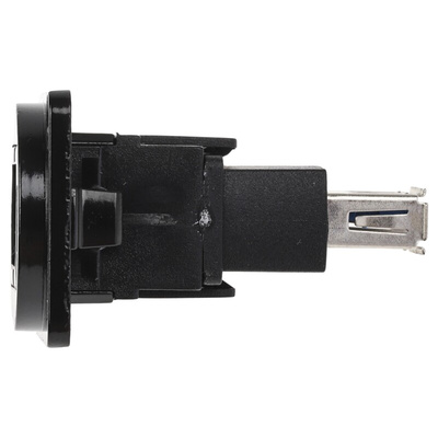 RS PRO Straight, Panel Mount, Socket Type A to A 3.0 USB Connector