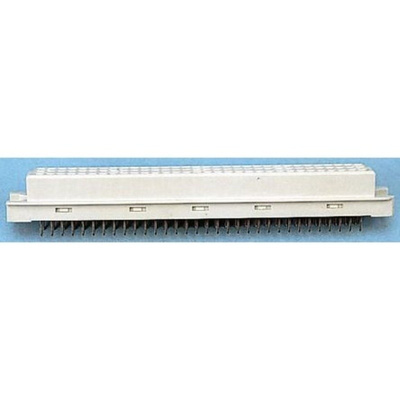 Amphenol ICC 96 Way 2.54mm Pitch, Type C Class C2, 3 Row, Straight DIN 41612 Connector, Socket