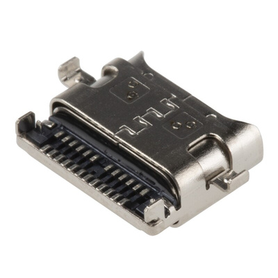 TE Connectivity Straight, SMT, Socket Type C 3.1 IPX4 USB Connector