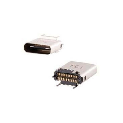 Amphenol ICC Straight, Through Hole, Socket Type C 3.1 USB Connector
