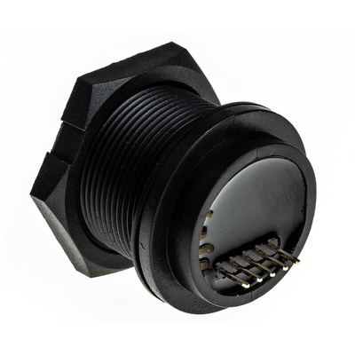 Amphenol Industrial Straight, Panel Mount Type B IP68 USB Connector