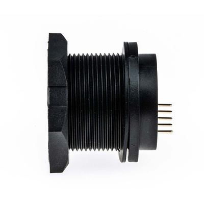 Amphenol Industrial Straight, Panel Mount Type B IP68 USB Connector