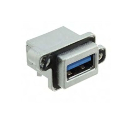Amphenol ICC Right Angle, PCB Mount, Socket Type A 3.0 IP67 USB Connector