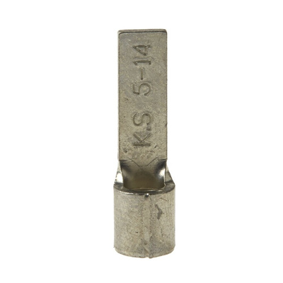 RS PRO Uninsulated Crimp Blade Terminal 14mm Blade Length, 4mm² to 6mm², 12AWG to 10AWG
