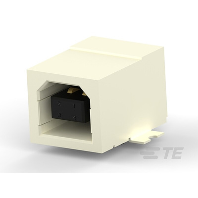 TE Connectivity Right Angle, SMT, Socket Type B 2.0 USB Connector