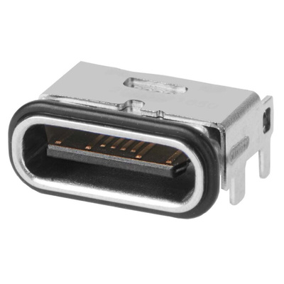 Molex Right Angle, SMT, Socket Type C 2.0 IPx8 USB C Connector