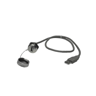 Rittal Horizontal, Wall Mount, Female to Male 2.0 IP66, IP67 USB Connector