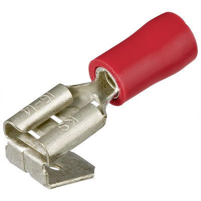 Knipex Hooked Nylon Crimp Blade Terminal, 22AWG to 16AWG, Red