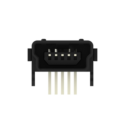 TE Connectivity Right Angle, Board Mount, Receptacle Type Mini USB 2.0 Type-B 2.0 USB C Connector