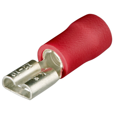 Knipex , 97 99 0 Insulated Crimp Blade Terminal, 22AWG to 16AWG, Red