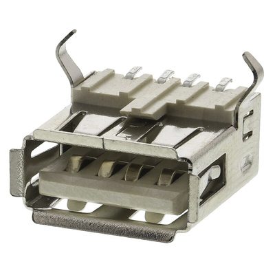 ASSMANN WSW Right Angle, SMT, Socket Type A 2.0 USB Connector