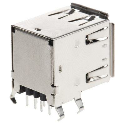 ASSMANN WSW Right Angle, Through Hole, Socket Type A USB Connector