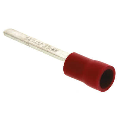 JST , FV Insulated Crimp Blade Terminal 18mm Blade Length, 0.25mm² to 1.65mm², 22AWG to 16AWG, Red