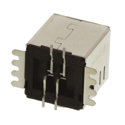 TE Connectivity Straight, SMT, Socket Type B USB Connector