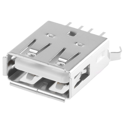 Wurth Elektronik Straight, Through Hole, Socket Type A USB Connector