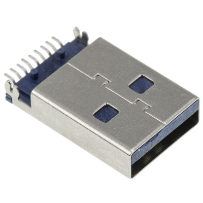 Wurth Elektronik Right Angle, Through Hole, Plug Type A 3.0 USB Connector