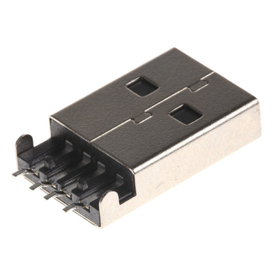 Molex Right Angle, SMT, Plug Type A USB Connector
