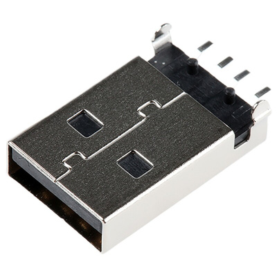 Molex Right Angle, SMT, Plug Type A USB Connector
