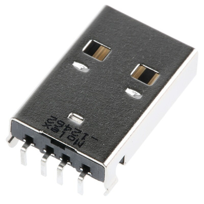 Molex Right Angle, Through Hole, Plug Type A 2.0 USB Connector