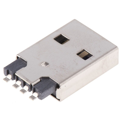 Wurth Elektronik Right Angle, SMT, Plug Type A 2.0 USB Connector