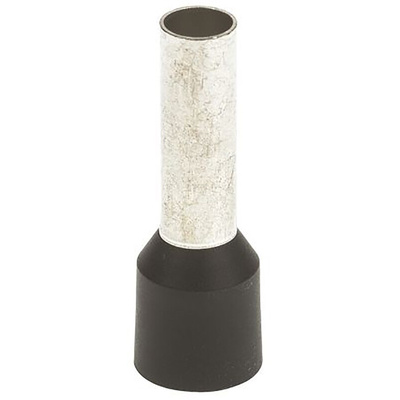 JST, FWE Insulated Crimp Bootlace Ferrule, 16mm Pin Length, 7.3mm Pin Diameter, 25mm² Wire Size, Black