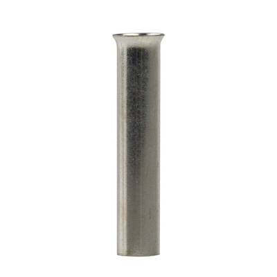 RS PRO Crimp Bootlace Ferrule, 20mm Pin Length, 3.9 mm, 4.7 mm Pin Diameter, 6mm² Wire Size