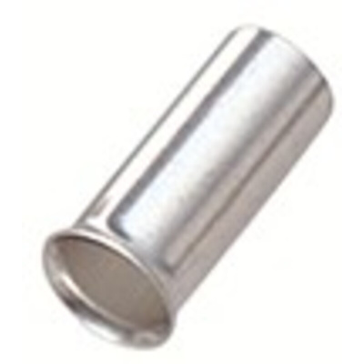 RS PRO Crimp Bootlace Ferrule, 12mm Pin Length, 4.9 mm, 5.8 mm Pin Diameter, 10mm² Wire Size