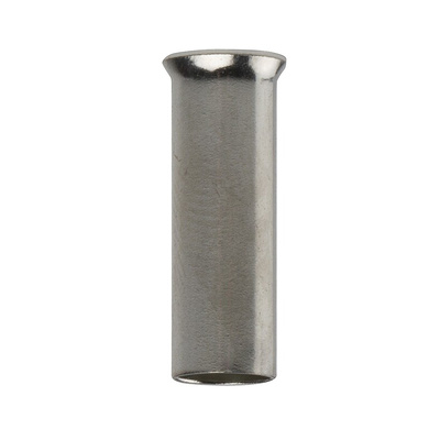 RS PRO Crimp Bootlace Ferrule, 15mm Pin Length, 4.9 mm, 5.8 mm Pin Diameter, 10mm² Wire Size
