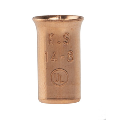 RS PRO Crimp Bootlace Ferrule, 15.5mm Pin Length, 7.8 mm, 9.3 mm Pin Diameter, 10mm² Wire Size