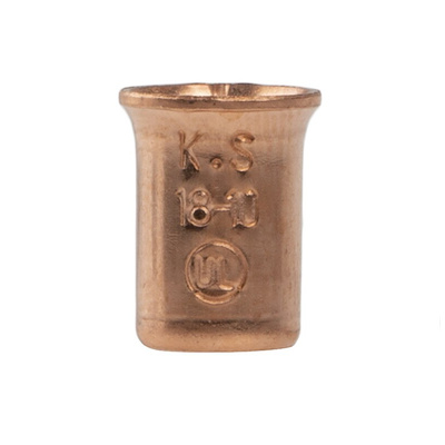 RS PRO Crimp Bootlace Ferrule, 9.5mm Pin Length, 6.1 mm, 7.5 mm Pin Diameter, 0.75mm² Wire Size