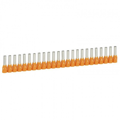 Legrand, Starfix Insulated Crimp Bootlace Ferrule, 12mm Pin Length, 3.2mm Pin Diameter, 4mm² Wire Size, Orange