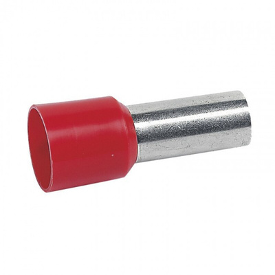 Legrand, Starfix Insulated Crimp Bootlace Ferrule, 12mm Pin Length, 4.9mm Pin Diameter, 10mm² Wire Size, Brown