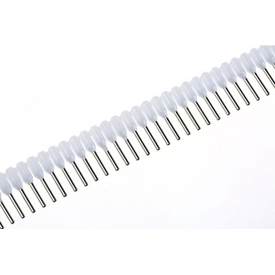 Weidmuller Insulated Crimp Bootlace Ferrule, 8mm Pin Length, 1mm Pin Diameter, 0.5mm² Wire Size, White