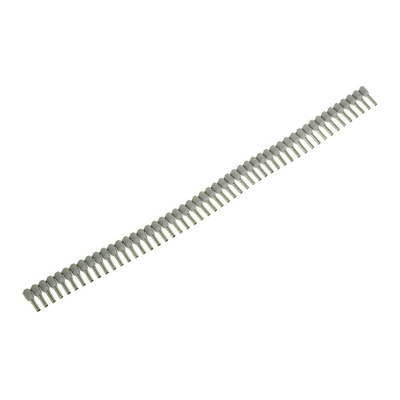 Weidmuller Insulated Crimp Bootlace Ferrule, 8mm Pin Length, 2.2mm Pin Diameter, 2.5mm² Wire Size, Grey