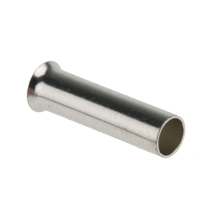 RS PRO Crimp Bootlace Ferrule, 12mm Pin Length, 3.2mm Pin Diameter, 4mm² Wire Size