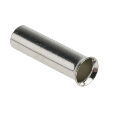 RS PRO Crimp Bootlace Ferrule, 12mm Pin Length, 3.2mm Pin Diameter, 4mm² Wire Size